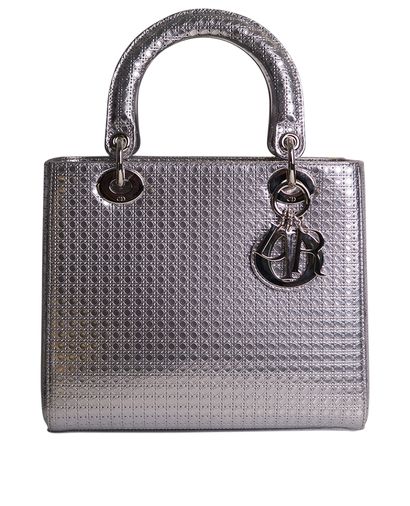 Metallic Lady Dior Medium, front view